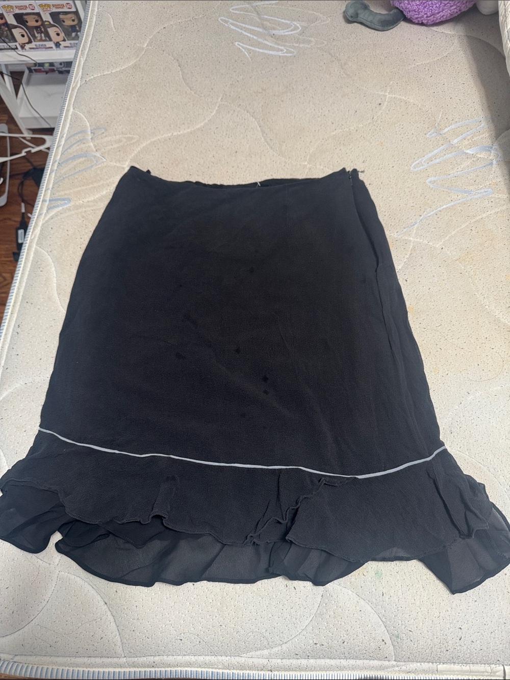 Black Ruffle Women's Skirt